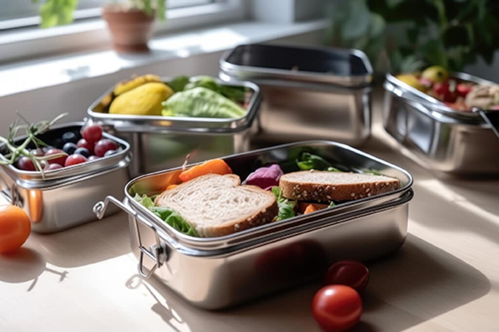 packed lunch meal prep for the road