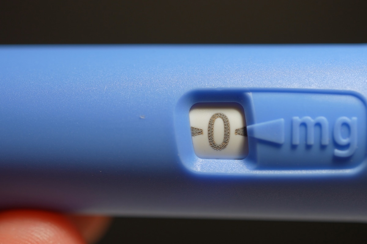 glp-1 medication injection closeup