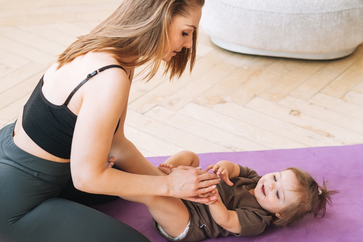 postpartum yoga